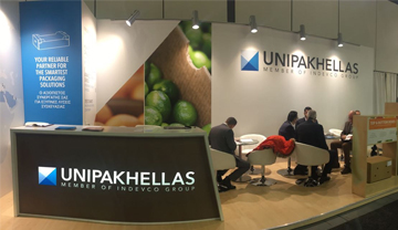 Unipakhellas Booth at fruit logistica 2017